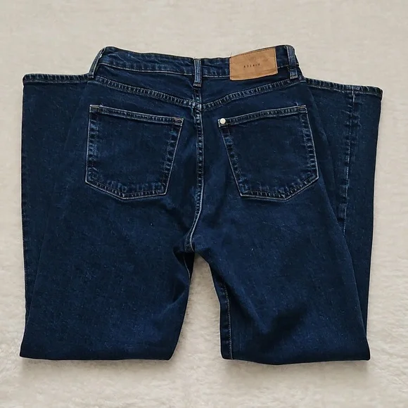 H&M Mom Jeans Ultra High Waist &Denim Blue 4 Button Fly - Picture 9 of 13